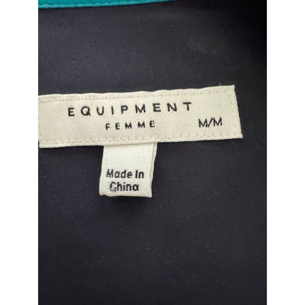 NWOT Equipment Femme Ravena Silk Blend Shirt Dress, Medium - Picture 5 of 9
